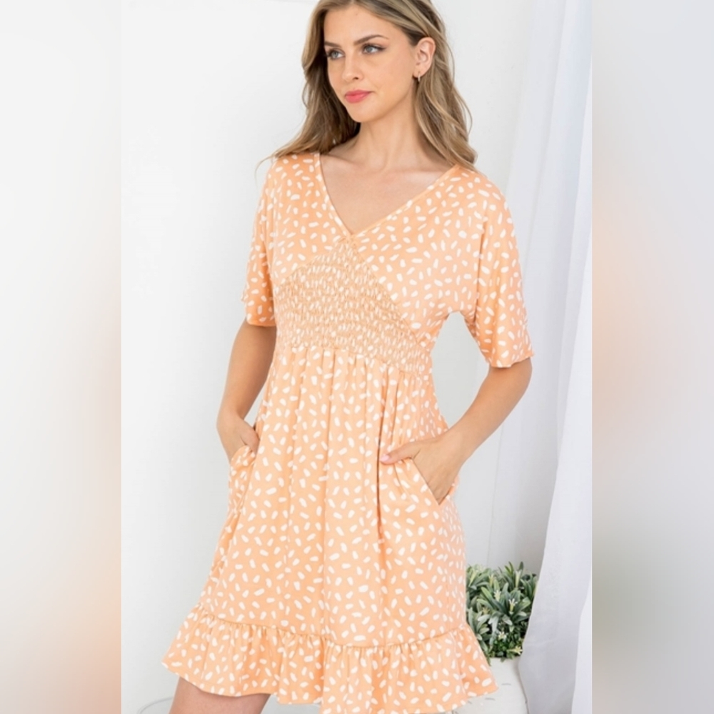 Smock VNeck dress